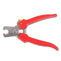 VBW Kabelkutter - Rustfritt Stål - Lengde 165 Mm - Røde Håndtak - Til 10 Mm Ø