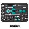 Socket Sett - 1/4 "- Kromvanadiumstål - 42 Stk - Wera -Automotive spesialverktøy butikk 02 54
