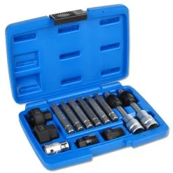 `BGS Dynamo Bit Set 1/2 "drive - 12 Stykker Inkludert Adapter -Automotive spesialverktøy butikk 03 13