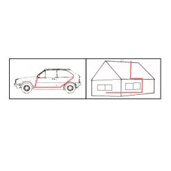 `BGS Perlon Trekke Ledning Dimensjoner 15 M X 3 Mm Hvit - Fra "BGS" For Legging Ant -Automotive spesialverktøy butikk 04 13