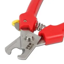 VBW Kabelkutter - Rustfritt Stål - Lengde 165 Mm - Røde Håndtak - Til 10 Mm Ø -Automotive spesialverktøy butikk 04 70