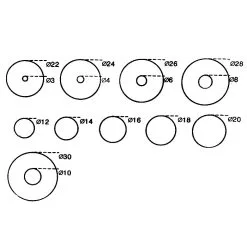 Esska Hullpipesett - Ø 3-30mm - Rett - "Peddinghaus" 9 Esska Hullpipesett - Ø 3-30mm - Rett - "Peddinghaus" -Automotive spesialverktøy butikk 05 11