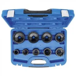 `BGS Låsemutternøkkel Sett - 9 Stk - Innvendig Pin - KM4 Til KM12