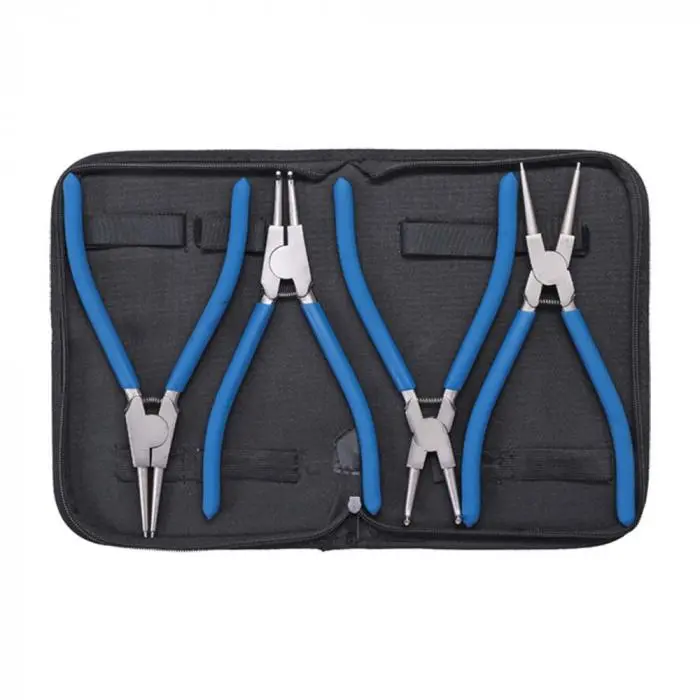 `BGS Snappringtangsett - For Innvendige Og Utvendige Smekkringer - Tangspiss Ø 2,4 Mm - Lengde 250 Mm - 4 Stk. 3 `BGS Snappringtangsett - For Innvendige Og Utvendige Smekkringer - Tangspiss Ø 2,4 Mm - Lengde 250 Mm - 4 Stk.