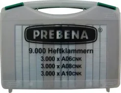 Prebena Stifter - Type A - 9000 Stk - Håndverks-koffert