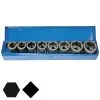 `BGS Kraft Sockets - 3/4 "- 8 Stk -. 22 Til 38mm - CV-stål