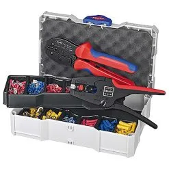 KNIPEX Crimp Sortiment - Med Multi Tur Wire Stripper Og Krympeverktøy PreciForce