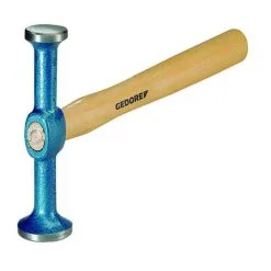 GEDORE Rettehammer - Skaft I Ask - Hode Av Herdet Stål (EN 10083)