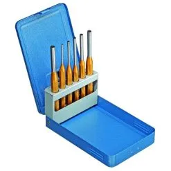 GEDORE Pin Punch Set - 6 Stk. - Diameter På 3 Til 8 Mm - I Metall Folding Patron