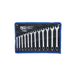 `BGS Kombinasjonsnøkkelsett - Varmsmidd - SW 8 Til 19 Mm - 12 Stk. - I Tetron Rullekoffert