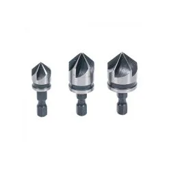 `BGS Sett Med Forsenkende Biter - Drive 6,3 Mm (1/4'') - Størrelse 12 Mm, 16 Mm Og 19 Mm