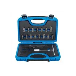 `BGS Injektortetningssete Fresesett - For Common Rail Diesel F.eks Fra BMW, Fiat, Ford - 19 Stk.