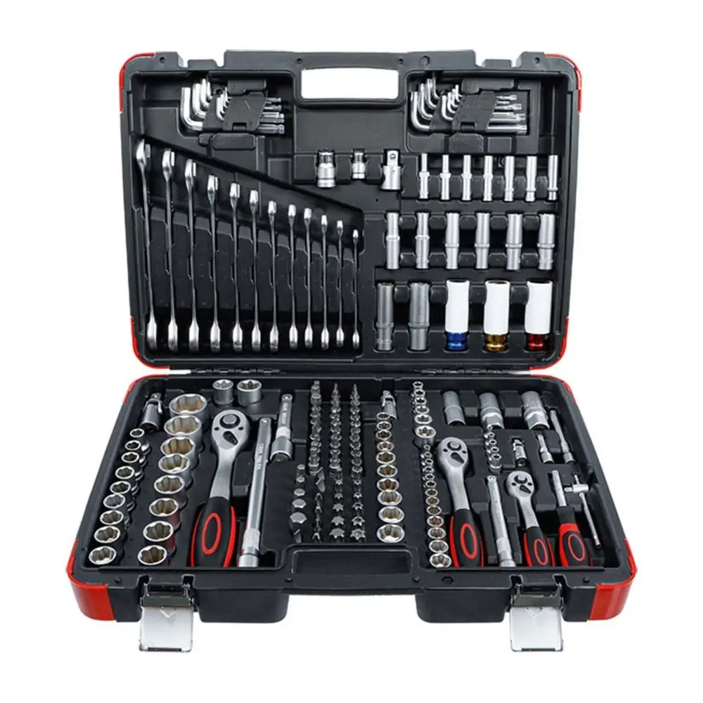 `BGS Sokkelsett - Drive 6,3mm (1/4''), 10mm (3/8'') Og 12,5mm (1/2'') - 176 Stk. 3 `BGS Sokkelsett - Drive 6,3mm (1/4''), 10mm (3/8'') Og 12,5mm (1/2'') - 176 Stk.