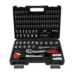 `BGS Stikkontaktsett - Super Lock (bølget Profil) - Driv 6,3 Mm (1/4 ''), 12,5 Mm (1/2 '') - 115 Stk.