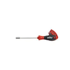 WIHA Skrutrekker Med Bitmagasin - Series 3809 01-01 - Form D 6,3 - 1/4 Tommer - Magnetisk - 8 Bits Inkludert