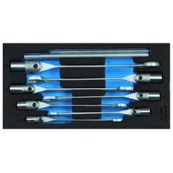 GEDORE Leddnøkkelsett - 1/2 I Check-Tool-Modul - 10 Til 19 Mm