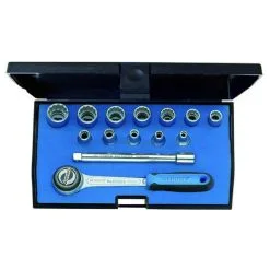 GEDORE Pipenøkkelsett - 1/4" - 17 Deler - UD Profil - 4 Til 13 Mm