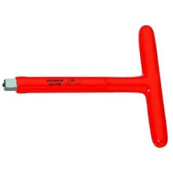 GEDORE VDE T-håndtak 1/2 "- Med Schraubenarretierung - 200 Mm Lengde