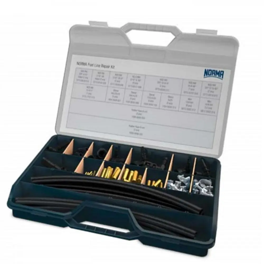 NORMA® Fuel Line Repair Kit - Reparasjonssett - 50 Stk - For Opptil 8 Drivstoffledninger 3 NORMA® Fuel Line Repair Kit - Reparasjonssett - 50 Stk - For Opptil 8 Drivstoffledninger