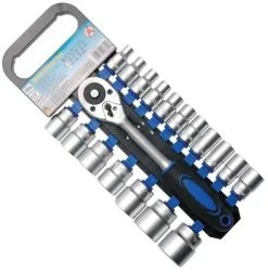 `BGS Pipenøkkelsett - 1/2"- 19 Deler - CrV-stål