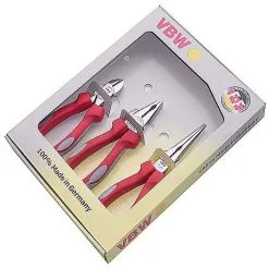 VBW Tang Kit MK-håndtak -Lengde 160 Til 200 Mm - 3 Stykker - Forkrommede