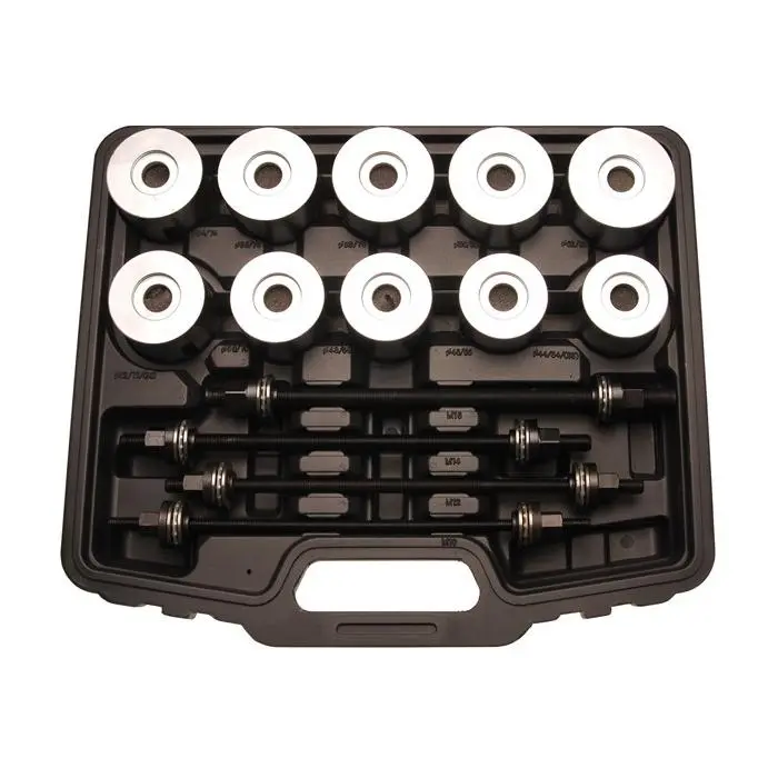 `BGS Strekk- Og Kompresjons Ermet Sett - For Demontering Silent, Gummi Og Kulelager - Med 4 Spindler 3 `BGS Strekk- Og Kompresjons Ermet Sett - For Demontering Silent, Gummi Og Kulelager - Med 4 Spindler