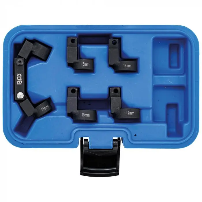 `BGS Rør- Og Ledningsnøkkel Sett - Fleksibelt - 5 Utskiftbare Hoder - 10 Mm (3/8 ") Driv - 11 Til 17 Mm Skiftenøkkelstørrelse 3 `BGS Rør- Og Ledningsnøkkel Sett - Fleksibelt - 5 Utskiftbare Hoder - 10 Mm (3/8 ") Driv - 11 Til 17 Mm Skiftenøkkelstørrelse