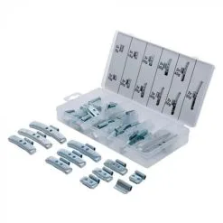 `BGS Balansevektsortiment - 36 Deler - Galvanisert Stål - For Stålfelger - 5 Til 55 G