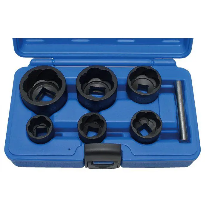 `BGS Sockets Special - 6 Deler Størrelser 1/2 "+ 3/4" Krom Molybden Sta 3 `BGS Sockets Special - 6 Deler Størrelser 1/2 "+ 3/4" Krom Molybden Sta