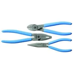 GEDORE Tang Sett Med 3 Stk - Praktisk Sett Sammensetning - Sklisikre Håndtak