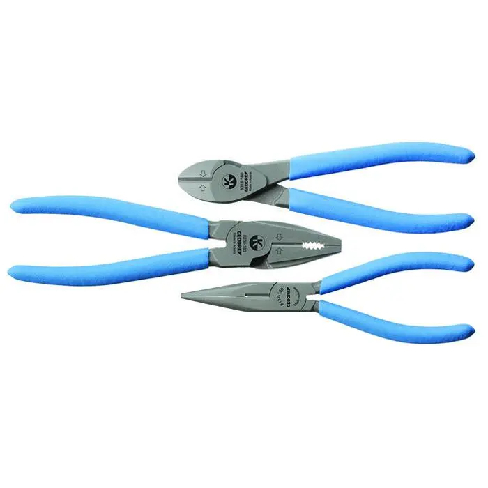 GEDORE Tang Sett Med 3 Stk - Praktisk Sett Sammensetning - Sklisikre Håndtak 3 GEDORE Tang Sett Med 3 Stk - Praktisk Sett Sammensetning - Sklisikre Håndtak