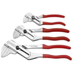 VBW Tenger Nøkkelsett "power Grep" - Chrome - Lengde 300 Mm - Plast Håndtak