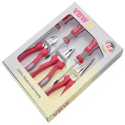 VBW Tang Kit MK-håndtak Plus - Lengde 160 Til 200 Mm - 6 Stykker - Forkrommet